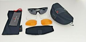 Ryders Hijack nitrous Interchangeable Lens Sunglasses  Men TR90 Black With Case