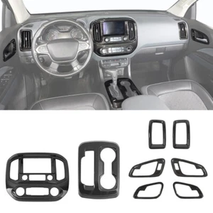 8PCS Carbon Fiber Front Interior Trim Kit for Chevy Colorado/GMC Canyon 2014-22 - Picture 1 of 17