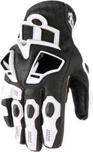 Icon Mens Hypersport Leather Dual Sport Motorcycle Riding Street Racing Gloves