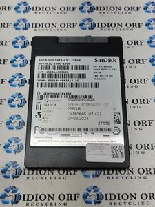 SANDISK 256GB 2.5" SATA SSD SD7SB3Q-256G-1006, Grade A, SKU 10705 - Afbeelding 1 van 2