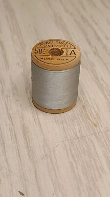 Vintage Silk Thread Belding Corticelli  6630 Silk / Fly Thread / Wood / Sz A 50y - Image 1 of 3