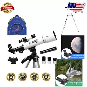 Compact 50mm Refracting Telescope with Tripod - Perfect for Stars & Landscapes - Picture 1 of 8