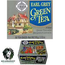 Mlesna Earl Grey Tea 50 Tea Bags boxes 100g - Ceylon Tea