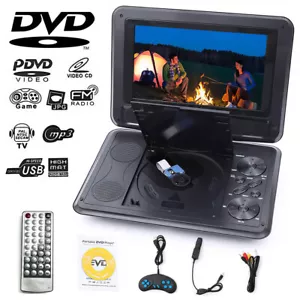 NEW Portable DVD Player HD CD TV Player 270° LCD Widescreen Card Reader Player - Picture 1 of 13
