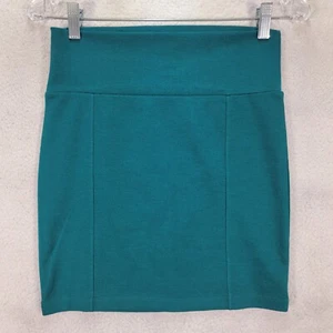 Decree Womens Skirt Size M Turquoise Stretch Pull On Slim Clubwear Modern Mini - Picture 1 of 13