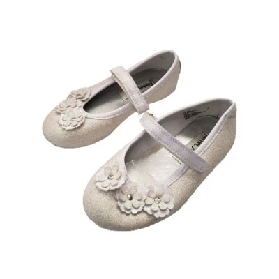 Zapatos Rachel Blanco Lil/Perla Brillo Ballet Pisos Fiesta Vacaciones Zapatos Talla 10 Foto 1 de 4