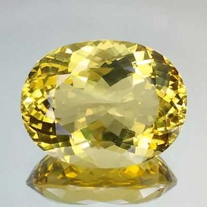 38.065 CTS SUPER TOP LUSTER YELLOW NATURAL CITRINE OVAL LOOSE GEMSTONES - Picture 1 of 1