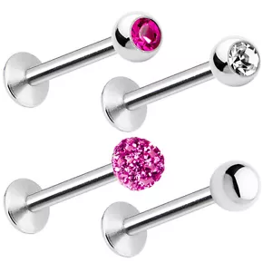 4-Pack of Labret Monroe Piercing Barbell 16ga Combo Pack - Picture 1 of 1