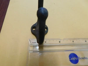 S3 antiker GUSSEISEN Doppel MANTELHAKEN WANDHALTERUNG - Bild 1 von 5