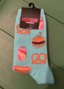 women's  hot socks  hamburger  french fries  C1 - Picture 1 of 4