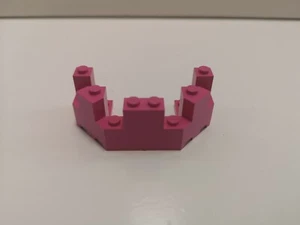 Lego Castle - 1 x dunkelrosa Castle Turm Top 4 x 8 x 2 1/3 (6066) - Bild 1 von 3