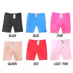 PANTALONCINO CICLISMO DONNA COTONE PANTALONCINI DANZA LEGGINGS COLORE PIZZO GRANDE 14-20 7366 - Foto 1 di 10