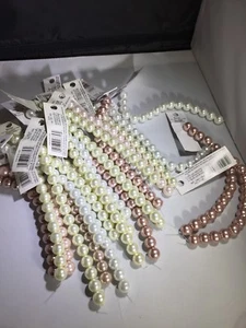 "Perlas de vidrio Darice de 7 hilos, cuentas, joyas, boda multicolor" - Imagen 1 de 2