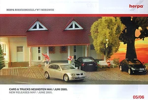 Herpa Cars & Trucks Neuheiten Mai / Juni´2005-Modellbau-Mercedes-Opel-Audi-neu - Picture 1 of 1