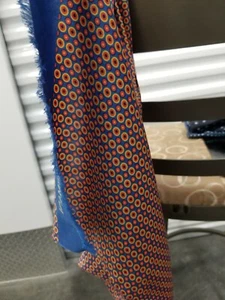 Emporio Armani unisex multi-C with prints 100% Silk Scarf $450 original price - Picture 1 of 5