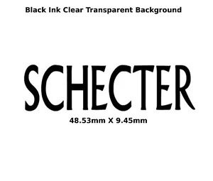Schecter guitar Decal head stocks Restoration water slide Logo 284b - Picture 1 of 1