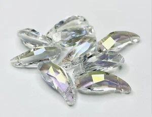 5531 Swarovski Element Kristalle 18 mm Crystal AB Aquilin Perlen 9 Stück Neu - Bild 1 von 1
