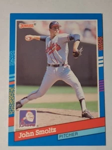 1991 Donruss John Smoltz #75 Atlanta Braves MLB HOF BASEBALL CARD - Picture 1 of 2