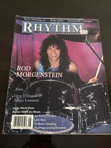 Rhythm Total Percussion Magazine Rod Morgenstein Cover August 1989 - Foto 1 di 3