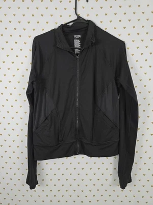 Victorias Secret SPORT Negro Transparente Cremallera Completa Mediano Activo Chaqueta Abrigo  Foto 1 de 4