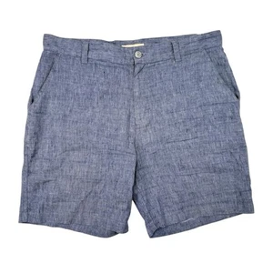 Territory Ahead Linen Shorts Mens Size 36 Blue Hiking Travel Outdoors Camping - Picture 1 of 5