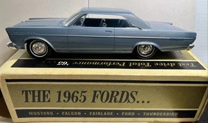 AMT Old 1965 Ford Galaxie XL 500 Blue Dealer PROMO MODEL Muscle Car 1/25 Boxed!! - Picture 1 of 6