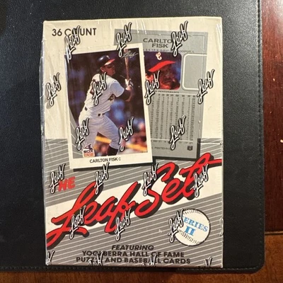 Hoja de béisbol 1990 serie 2 sellado de fábrica caja de cera 36 paquetes Frank Thomas novato Foto 1 de 4