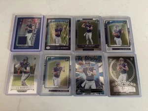 Lotto 8 carte JJ McCarthy Donruss Optic e Panini Prizm Deca RC - Foto 1 di 2