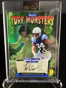 2025 Wild Card Multi Sport Haunted Hits Turf Monsters Tyler Warren RC AUTO 1/1 - Bild 1 von 3