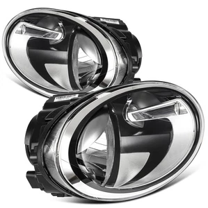 Left+Right Headlights Assembly For 2012-19 VW Beetle Halogen Type Headlamp - Picture 1 of 9