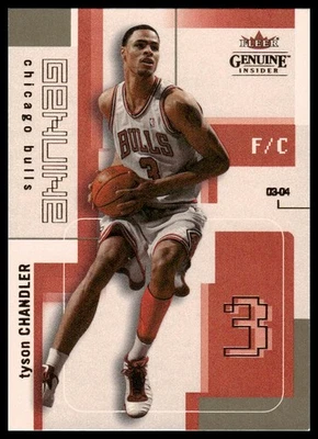 Tyson Chandler 2003-04 Fleer Genuine Insider #32 Chicago Bulls - Image 1 of 2