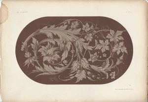 1866 Litografia Design di Rotoli Rinascimentali di Michel Joseph Napoleon Lienard - Foto 1 di 1