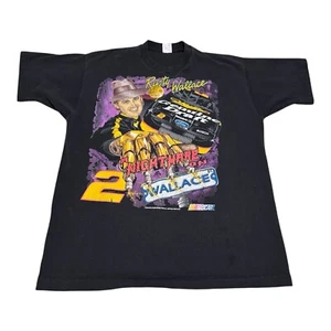 Vintage 90s Rusty Wallace Nightmare on Elm Street NASCAR Shirt Adult XL - Picture 1 of 8