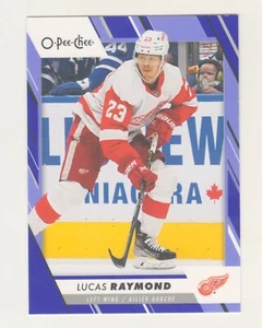 2023-24 O-Pee-Chee OPC LILA #98 LUCAS RAYMOND Detroit rote Flügel - Bild 1 von 2