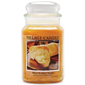 Village Candle Warm Buttered Bread Large Glass Apothecary Jar Scented Candle - Picture 1 of 6