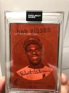 Topps PROJECT 2020 Card 163-1959 Bob Gibson by Don C-Artist Proof 19/20 - Picture 1 of 2