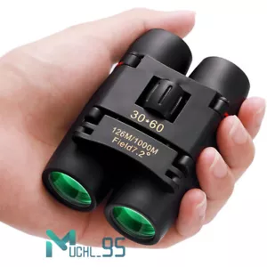 30x60 Small Compact Binoculars for Bird Watching Outdoor Hunting Travel Hiking - Picture 1 of 13