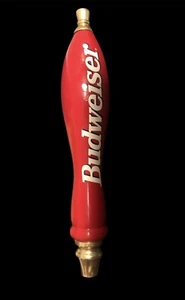 Klassischer roter Budweiser 11,5" Bier Zapfhahn Griff - Bild 1 von 3
