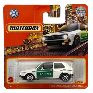 1976 Volkswagen Golf MK1 GTI Polizei Matchbox MBX Metro 2021 MB1200 1/64 Toy Car - Picture 1 of 1