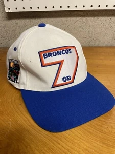 VTG John Elway Denver Broncos ADJ Quarterback Club NFL Snapback Cap Hat Rare! - Picture 1 of 7