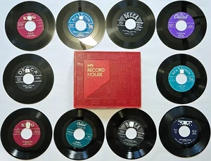 7" Lot #54 TESTED 45s My Record House 10-Sleeve Album Binder Book 1950s Country - Picture 1 of 23