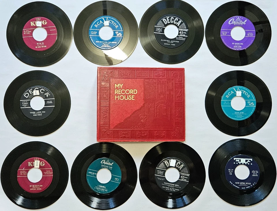7" Lot #54 TESTED 45s My Record House 10-Sleeve Album Binder Book 1950s Country - Image 1 of 4