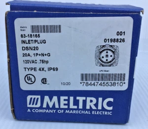 Meltric 63-18165 Einlass/Stecker DSN20 Typ 4X, IP69 - Neu im Karton - Bild 1 von 12