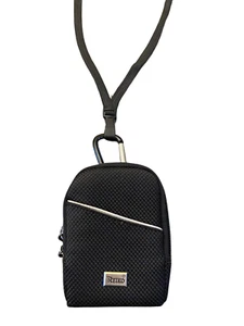 For TCL Flip Go, Flip 2, Flip Pro - Around the neck or Waist Black Storage Case - Picture 1 of 8
