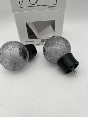 Acabamentos IKEA INSEKTSMAL 1 par vidro/preto 605.612.72 - Imagem 1 de 4