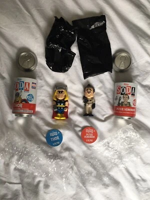 Refrigerante de vinil Funko Peter Venkman + Thor - Imagem 1 de 4