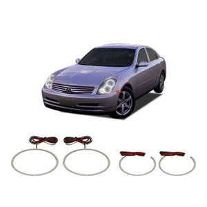Bright White LED Headlight Halo Ring Kit for Infiniti G35 03-04 - Bild 1 von 2