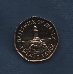 JERSEY 1987 TWENTY PENCE FIOR DI CONIO - Foto 1 di 2
