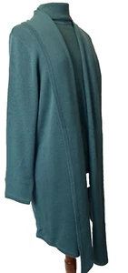 2 Piece sweater set, women's Med, Teal Green, T-Neck, knee length, mach wash, AN - Picture 1 of 5
