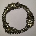 New Elder Scrolls Online Ouroboros Symbol Promo Metal Ring Medallion Bethesda